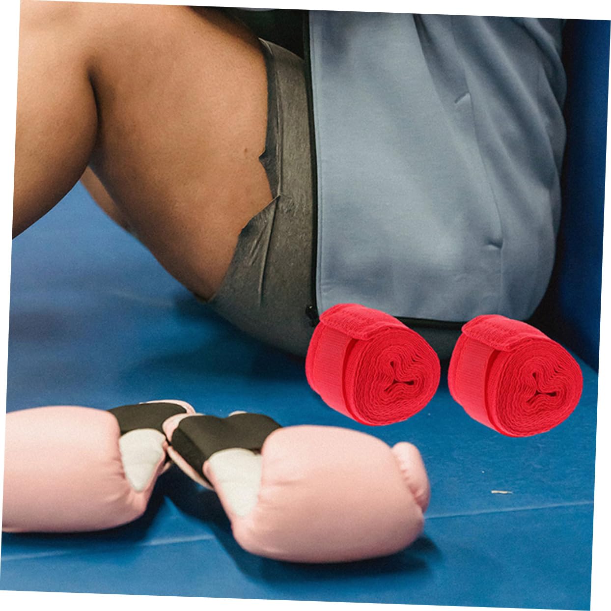 GOOHOCHY Boxing Hand Straps 4 Pack Cotton Wrist Bandage Comfortable and Elastic for Boxing Running Cycling and Outdoor Sports