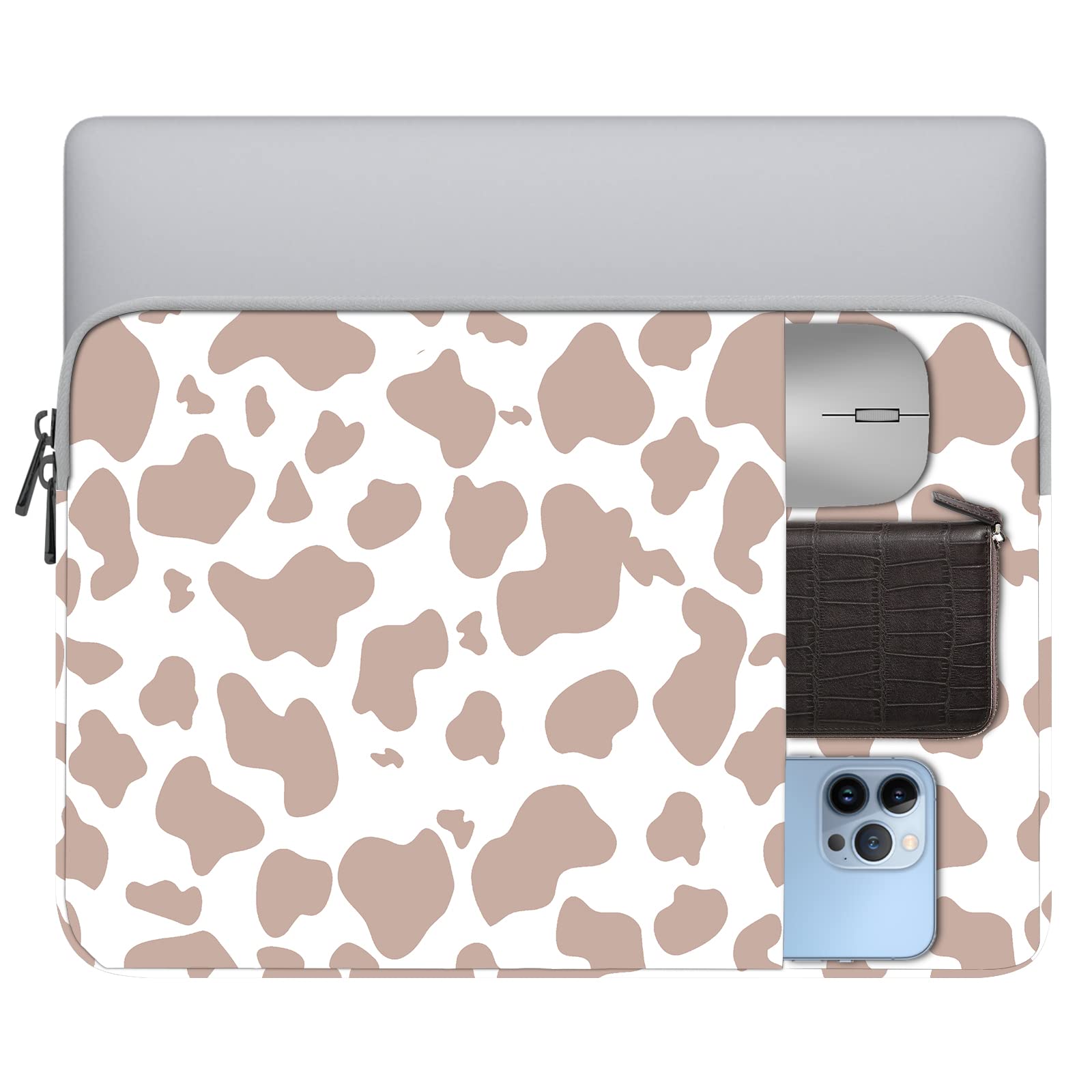 GABraden 13-14 Inch Laptop Sleeve Bag with Pocket, Water Resistant Case Compatible with MacBook Air/Pro 13,MacBook Neo 13,iPad Pro 12.9,Surface,Dell,