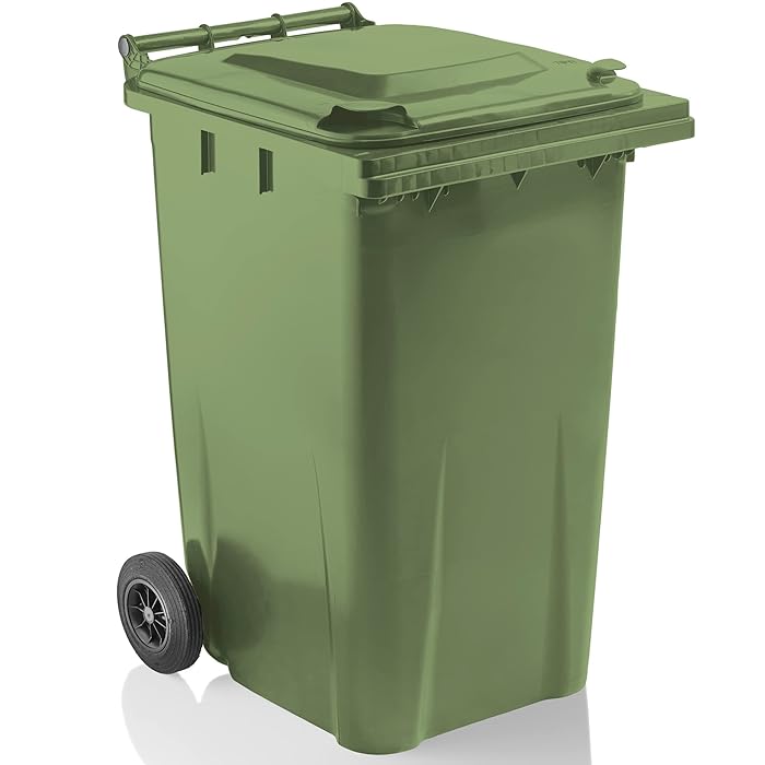 Buy Green Household Wheelie Bin Large 240 Litre Standard Size Bin