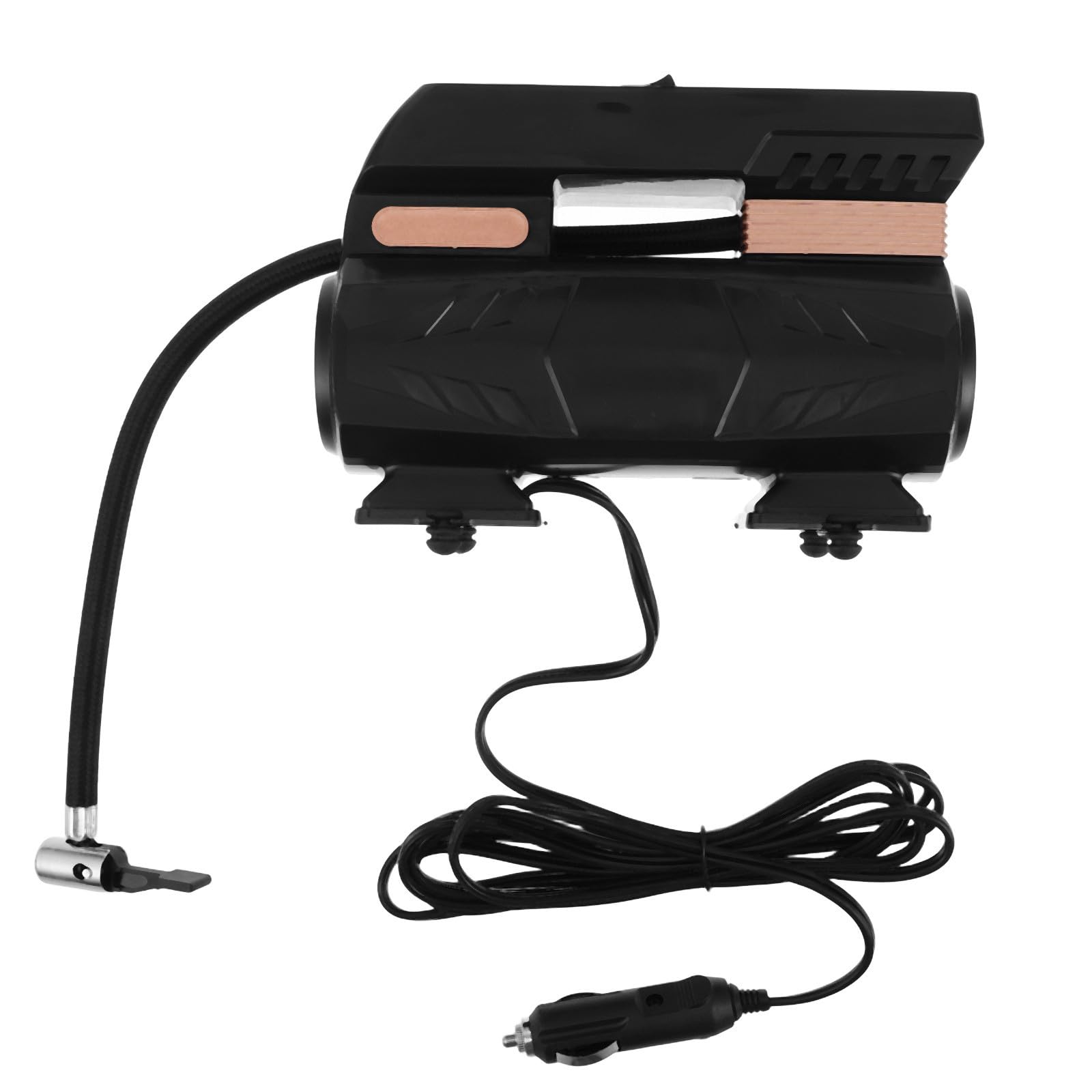Compressore Portatile 12v per Auto e Moto, Gonfiaggio Automatico Abs