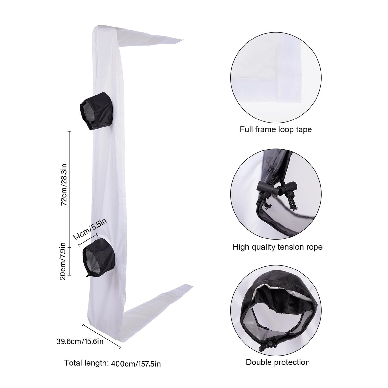 Guarnizione for finestra impermeabile 3/4M for inclinazione AC regolabile | Guarnizione universale for finestre inclinabili, impermeabile e regolabile for AC portatile.(3 Meters Long)