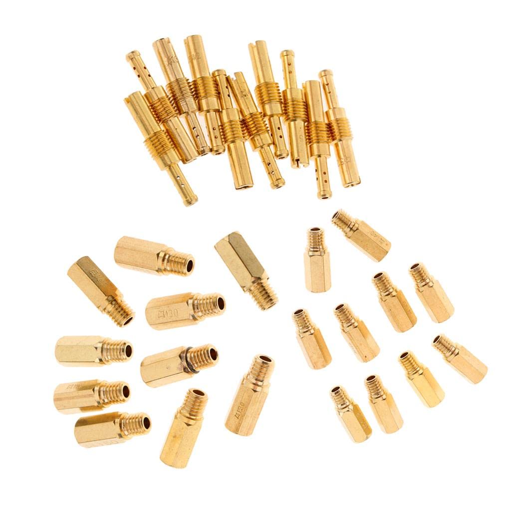 ATORSE® 10X Carburetor Main Jet Needle Set For Pwk Koso Keihin Oko Carb