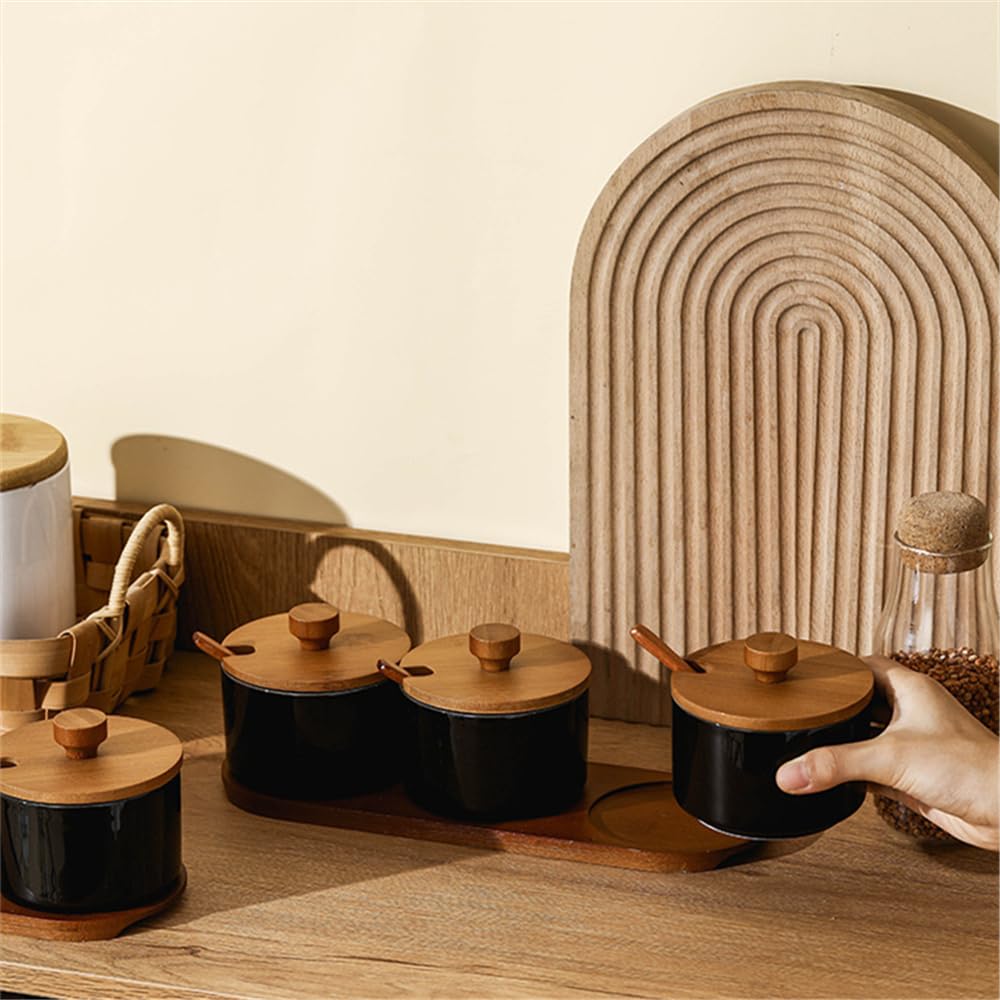 2er-Pack Vintage-Porzellan-Gewürzgläser mit Löffel, stilvolle Zucker, Salz, Kaffee und Gewürzbehälter, elegante Küchen-Organizer für Tee- und Zucker-Aufbewahrung