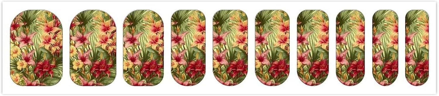 Nail Strips Bundle Full Wrap Long Lasting Nail Polish Strips Easy Application and Removal Salon Quality Self Adhesive Art Stickers for Women Gifts