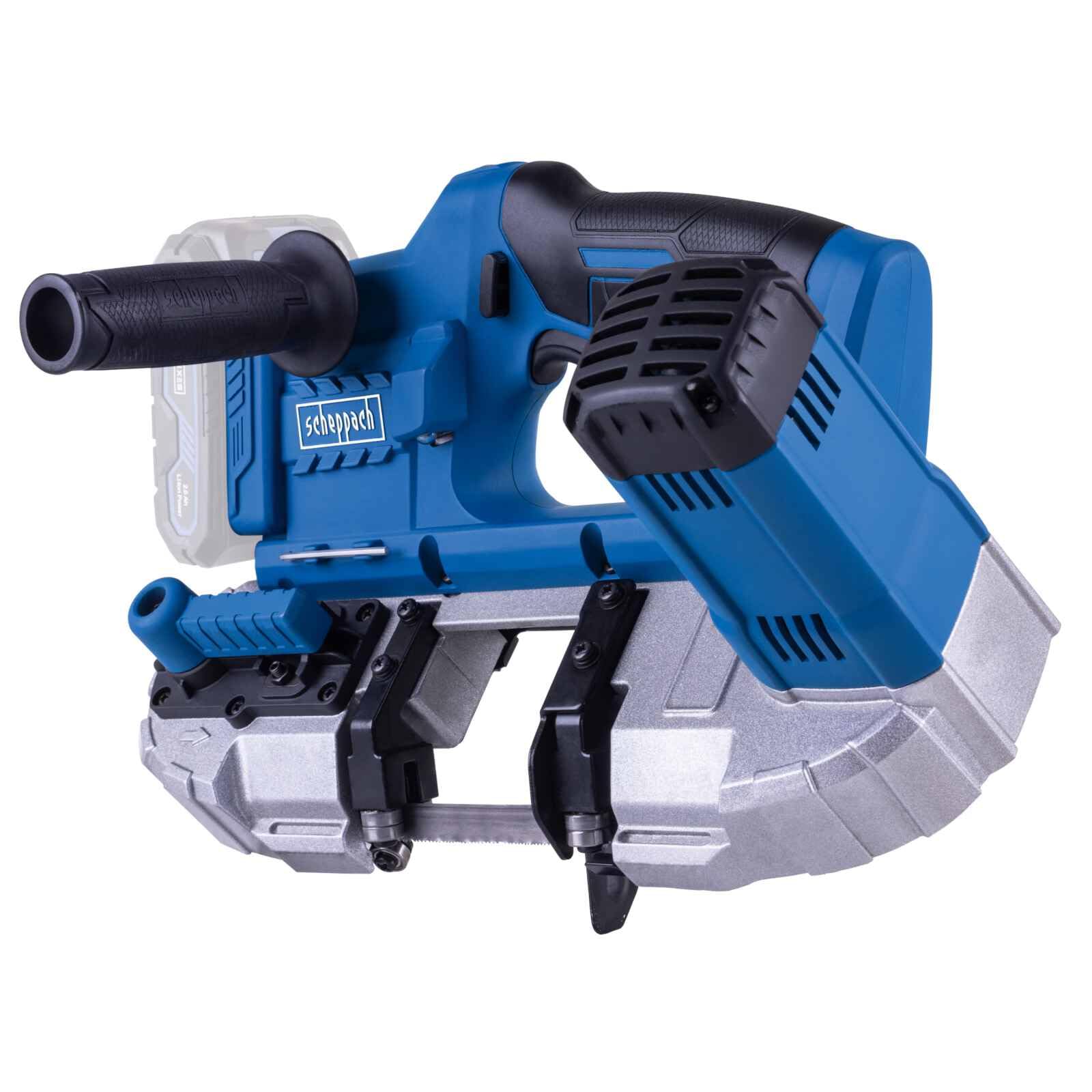 Scheppach Sierra de cinta de metal con batería C-MBS635-X | Ancho de corte/altura de corte por 63,5 mm | Vario Speed 1,4 – 2,7 m/s | Velocidad de rotación 330-630 min1 | Liberación rápida | Serie