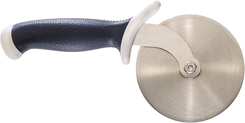 Vista 40 de Mercer Culinary Millennia - Cortador de pizza con mango negro, rueda de 5 pulgadas, acero inoxidable