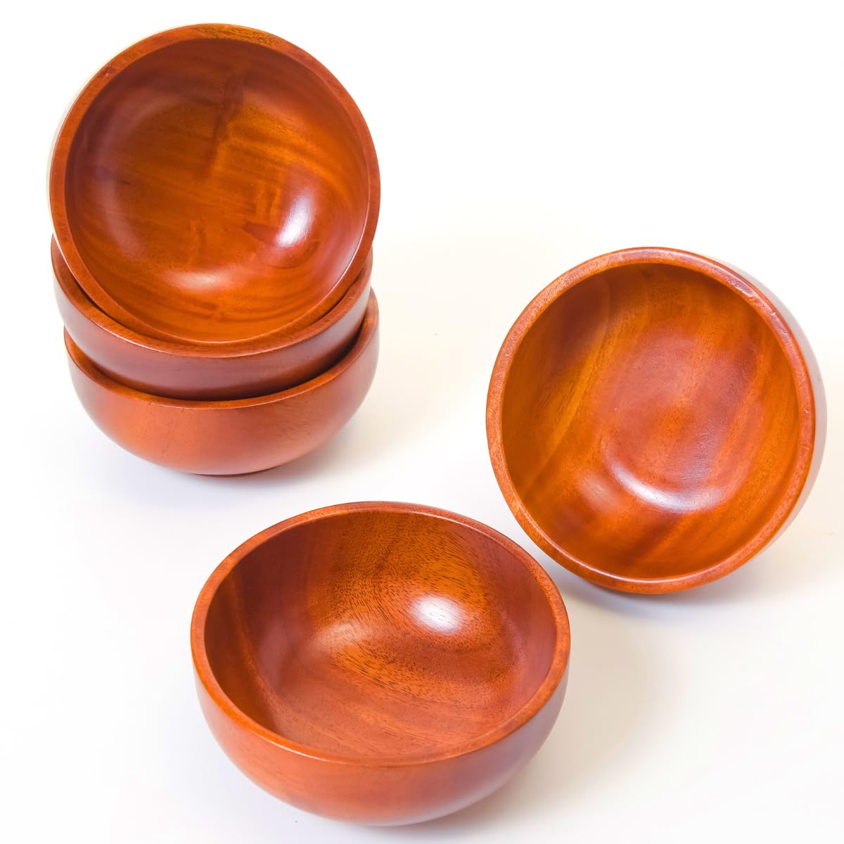 Amazon.co.jp: [徳成] 汁椀・飯碗 (木製漆塗り/12×5cm) 5個入り