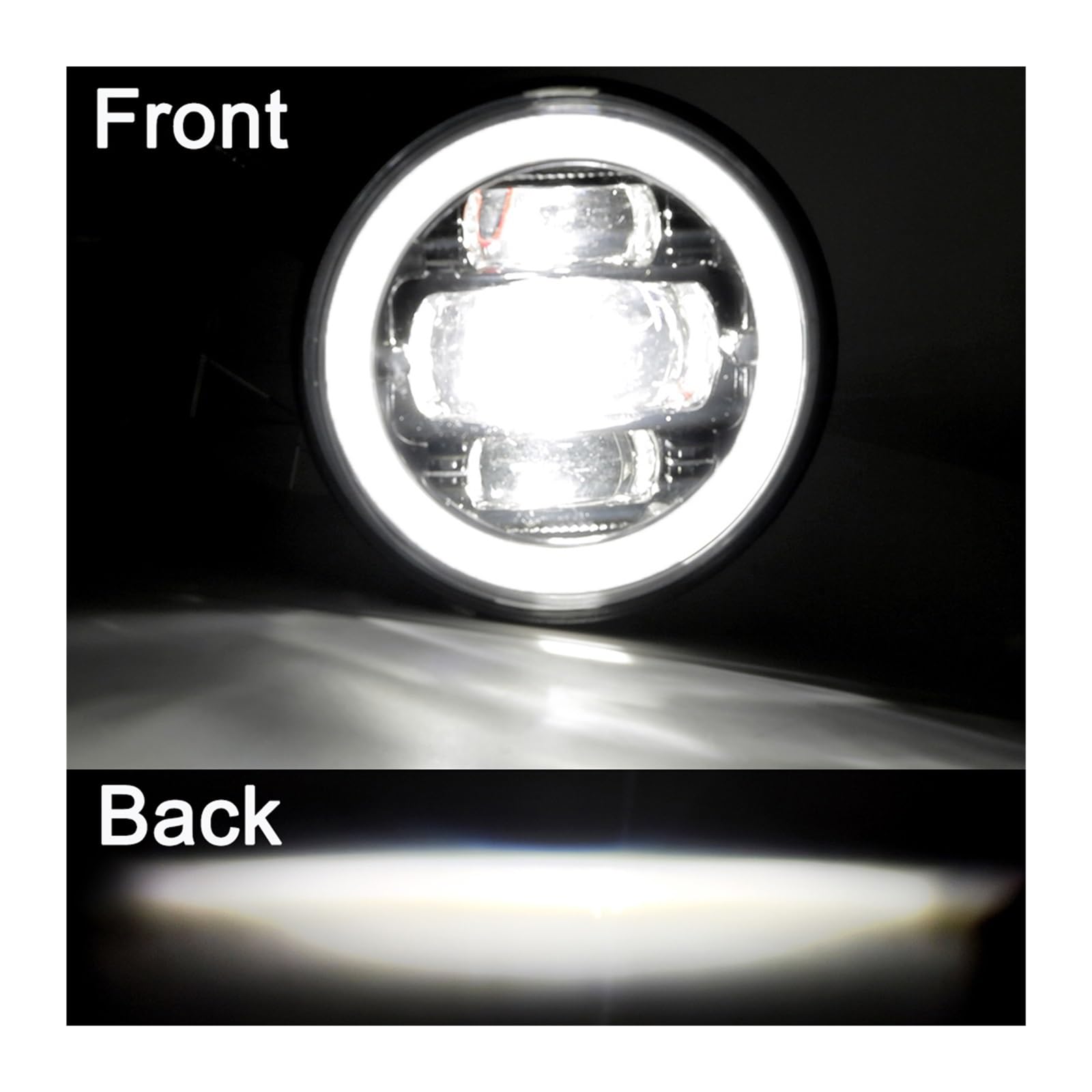 Światło Do Jazdy Motocykl Head Light DlaGoldwing 1800 GL1800 2001-2011 | Światło mijania DRL Przednie, środkowe, dolna osłona Wstawiane światła przeciwmgielne LED(Chrome)