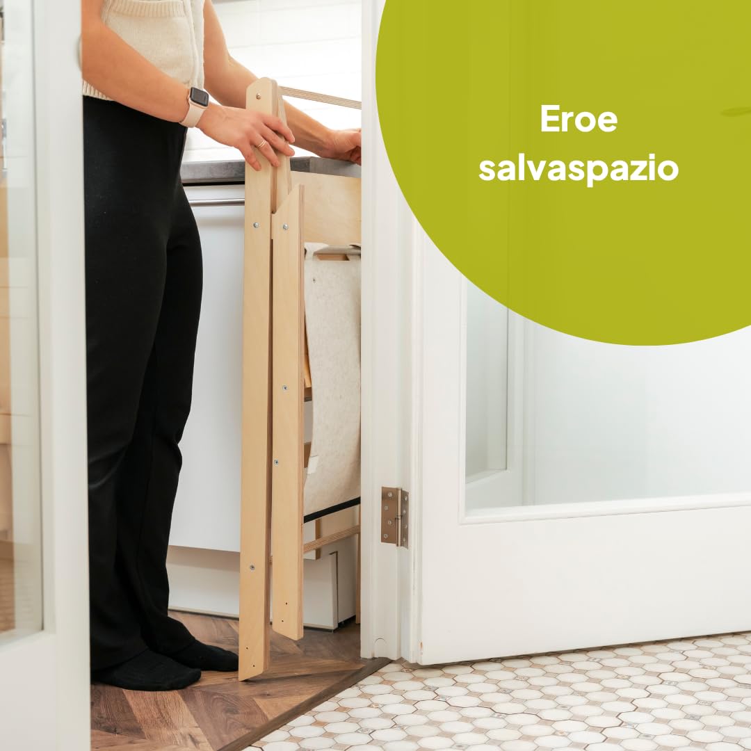 Ette Tete Torre di apprendimento pieghevole con altezza regolabile STEP'n'FOLD (grigio)