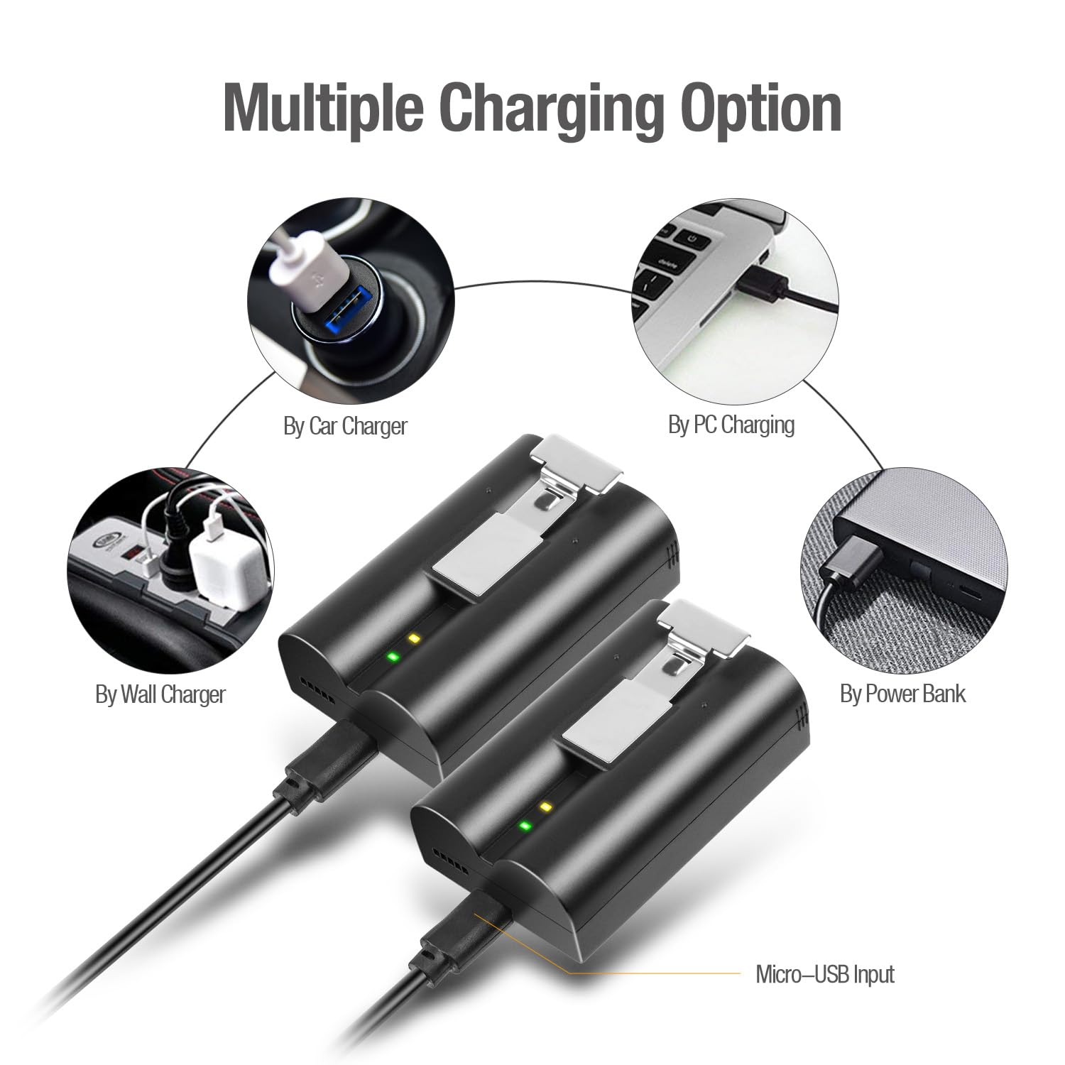 Doorbell Solar Charger Compatible for Ring Video Doorbell 3/3 Plus/4