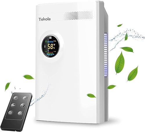 Deshumidificadores para el hogar deshumidificador de 550 pies cuadrados para alta humedad con control remoto 710fl oz 74 onzas deshumidificadores