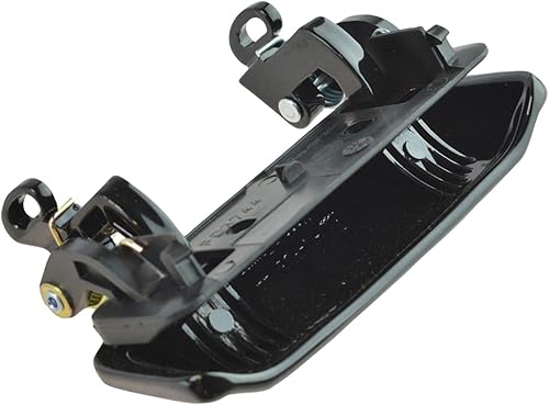 Miniatura 585 de TRQ Manija de la puerta exterior trasera izquierda del lado del conductor negra compatible con Honda Civic 2001-2005