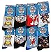 Chaussettes Enfant Pat Patrouille Confort et fantaisie en coton -Assortiment modèles photos selon arrivages- (24/26, Pack de 3 asst2)