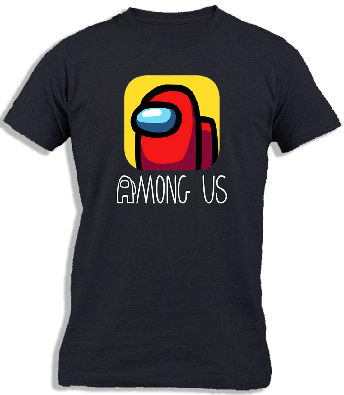 Ay Cabron™ Among Us App Logo Black Cotton T-Shirt For Men