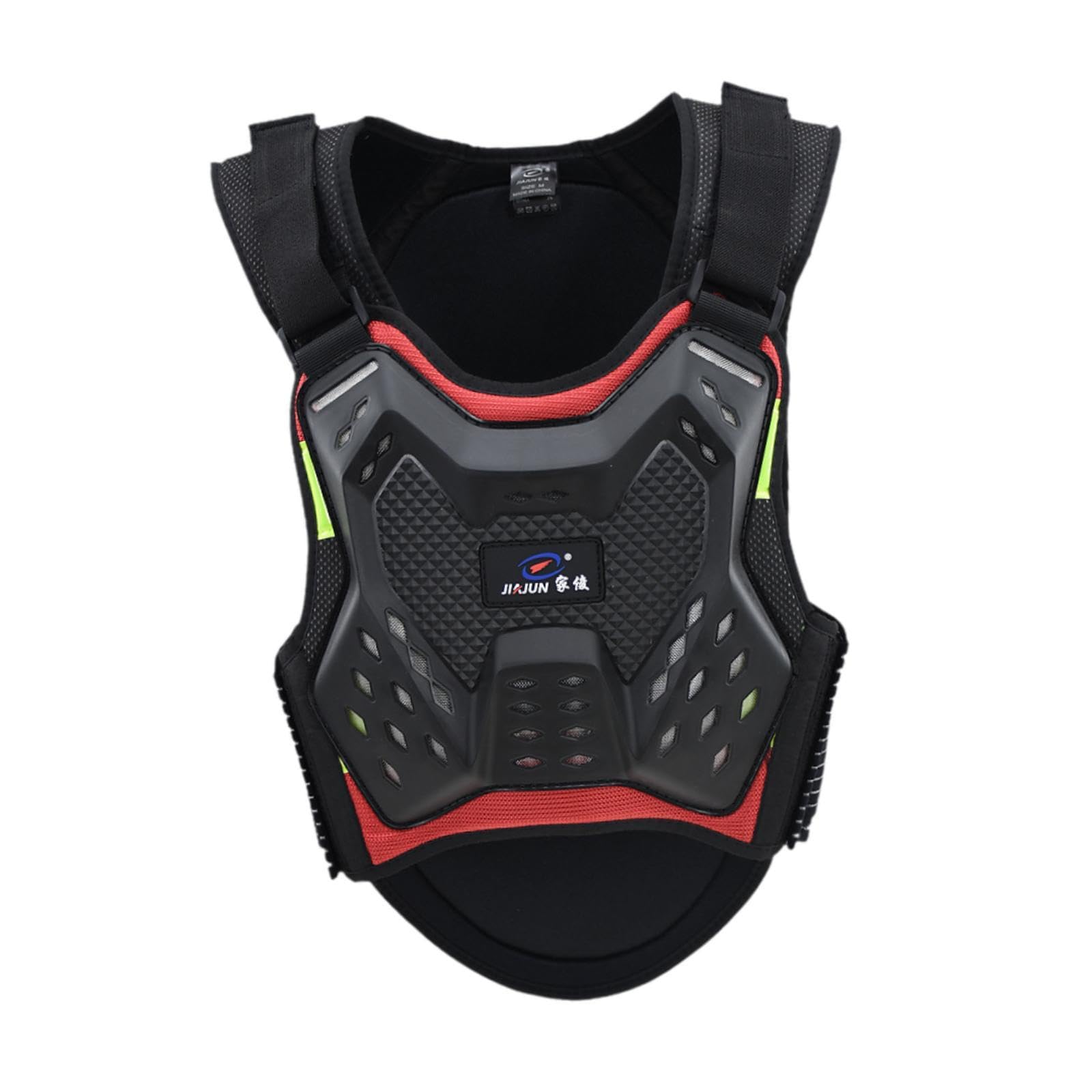 Milageto Pettorina Protettiva Motocross Gilet Armatura Uomo Donna Vestito Torace Schiena Protezione Leggera Fasce Regolabili Materiale Resistente Adatto a, M