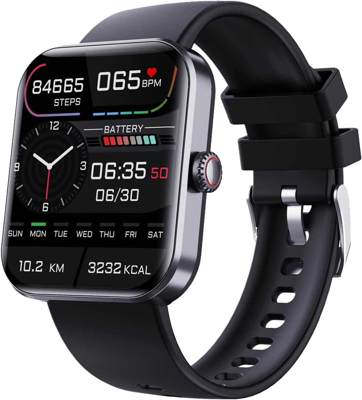 Ribili TrackPro 2.0, Upgraded Hilipert TrackPro 2.0 Smart Watch, Sherum TrackPro 2.0, Shirem Track Pro 2.0, Libiyi Smartwatch, Dotmalls Smart Watch for Men Women (Black)