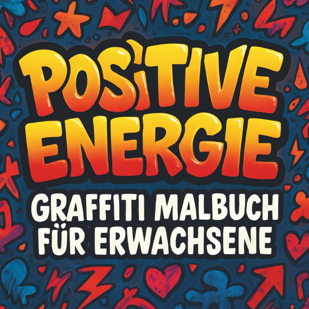Positive Energie – Graffiti Malbuch für Erwachsene mit 50 Motivierenden Sprüchen: Street Art Designs zur Entspannung, Stressabbau & Kreativität – Ausmalbuch mit Affirmationen und Positiven Zitaten