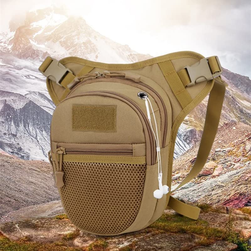 Riñonera Moto Bolso de Pierna a Prueba de Agua a Prueba de Agua para Hombres Hip Bum Big Bell Paquete FANDY Paquete CINA Viaje MACISION MOTICA Cross Cross Bolsos DE Hombros Riñonera (Color : Black)