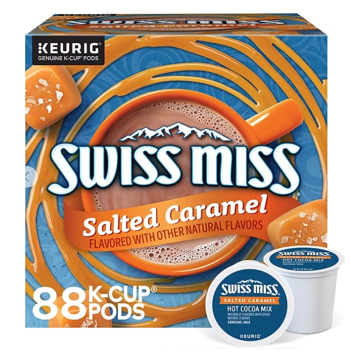 Salted Caramel Swiss Miss Hot Cocoa Mix K-Cup Pods 88 count