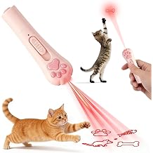 Rechargeable Interactive Cat Laser Toy, 3 Modes 5 Patterns
