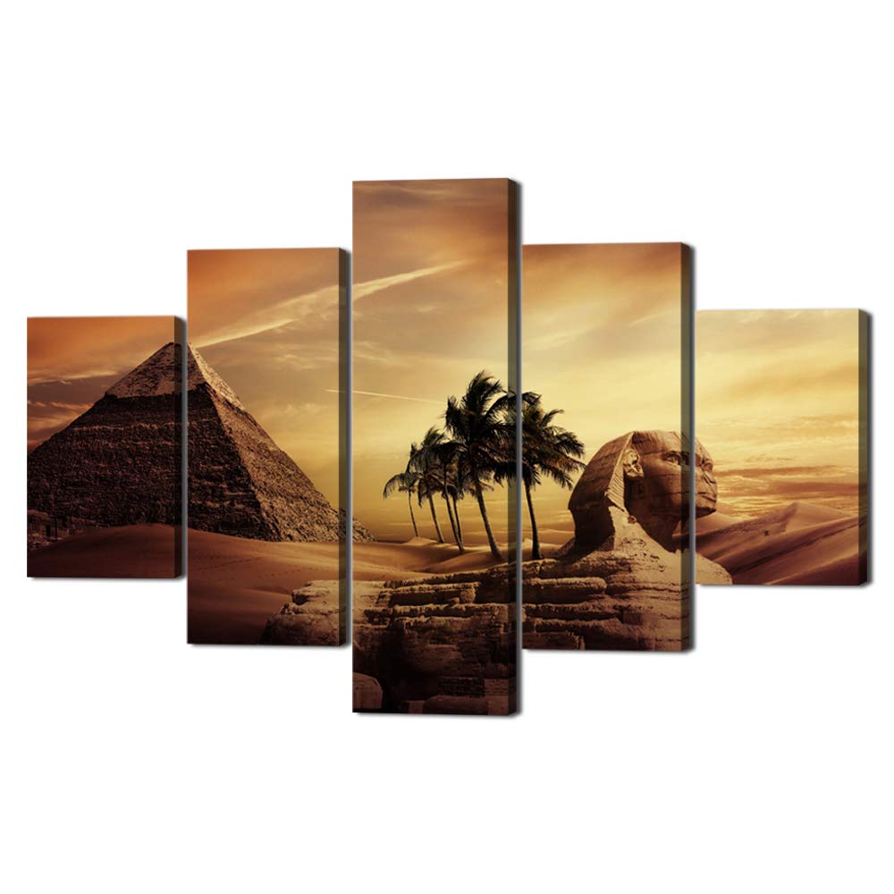 Ancient Egypt Mystery Extra Large 5-Panel Canvas Painting