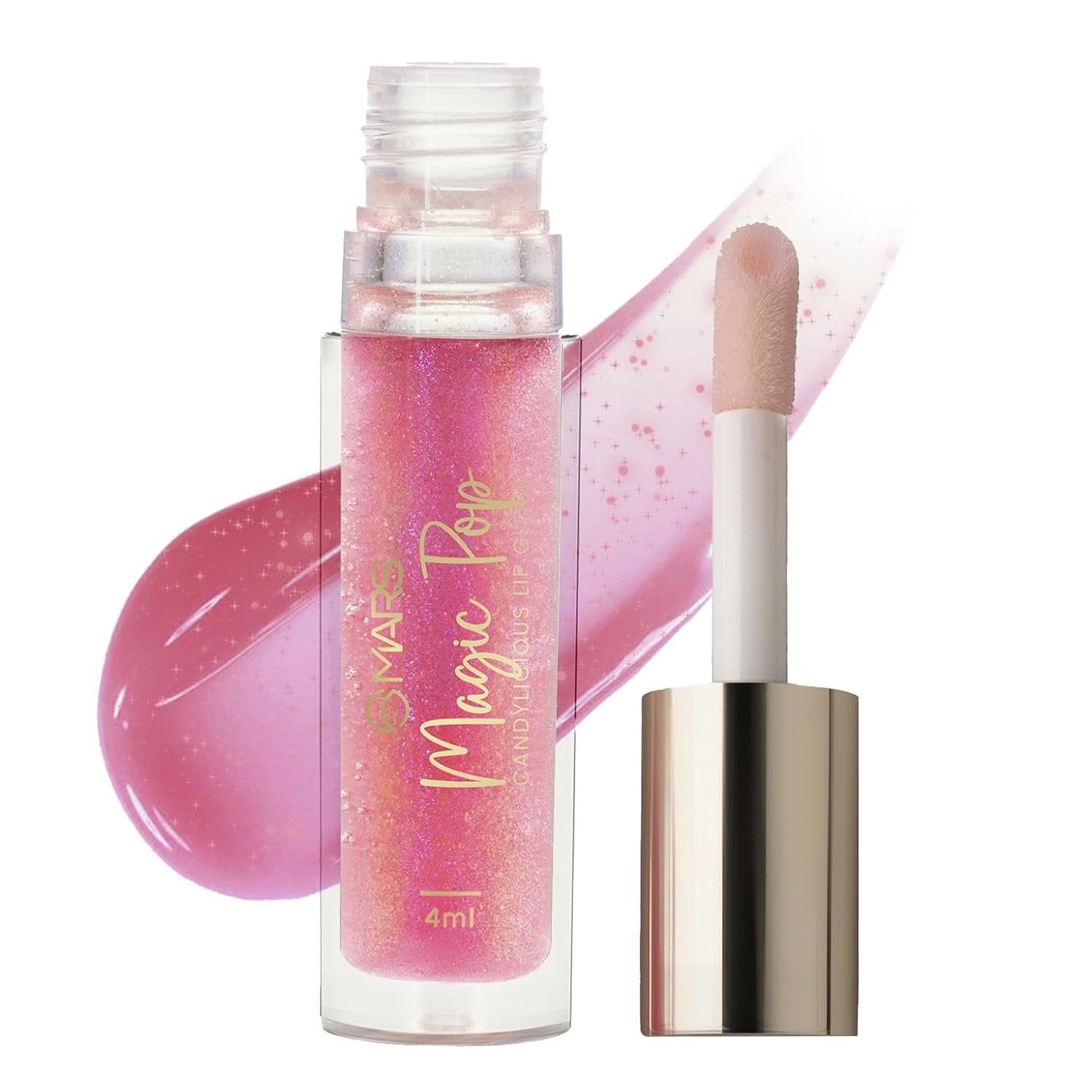 Candylicious Lip Gloss Magic Pop 4ml | High Shine & Hydrating, Non-Sticky Formula, Vitamin-E Enriched, Cruelty Free & Vegetarian, Big Brush Applicator-image-11