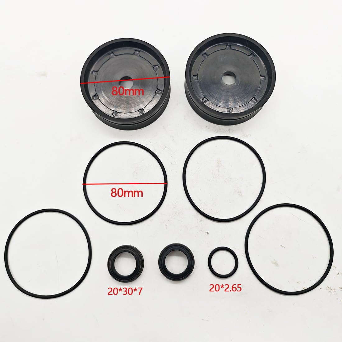 HNZZQFR 1 Set?9pcs? Tire Changer Machine Rebuild Air Cylinder Seal Kit Tyre Changer Machine 80mm