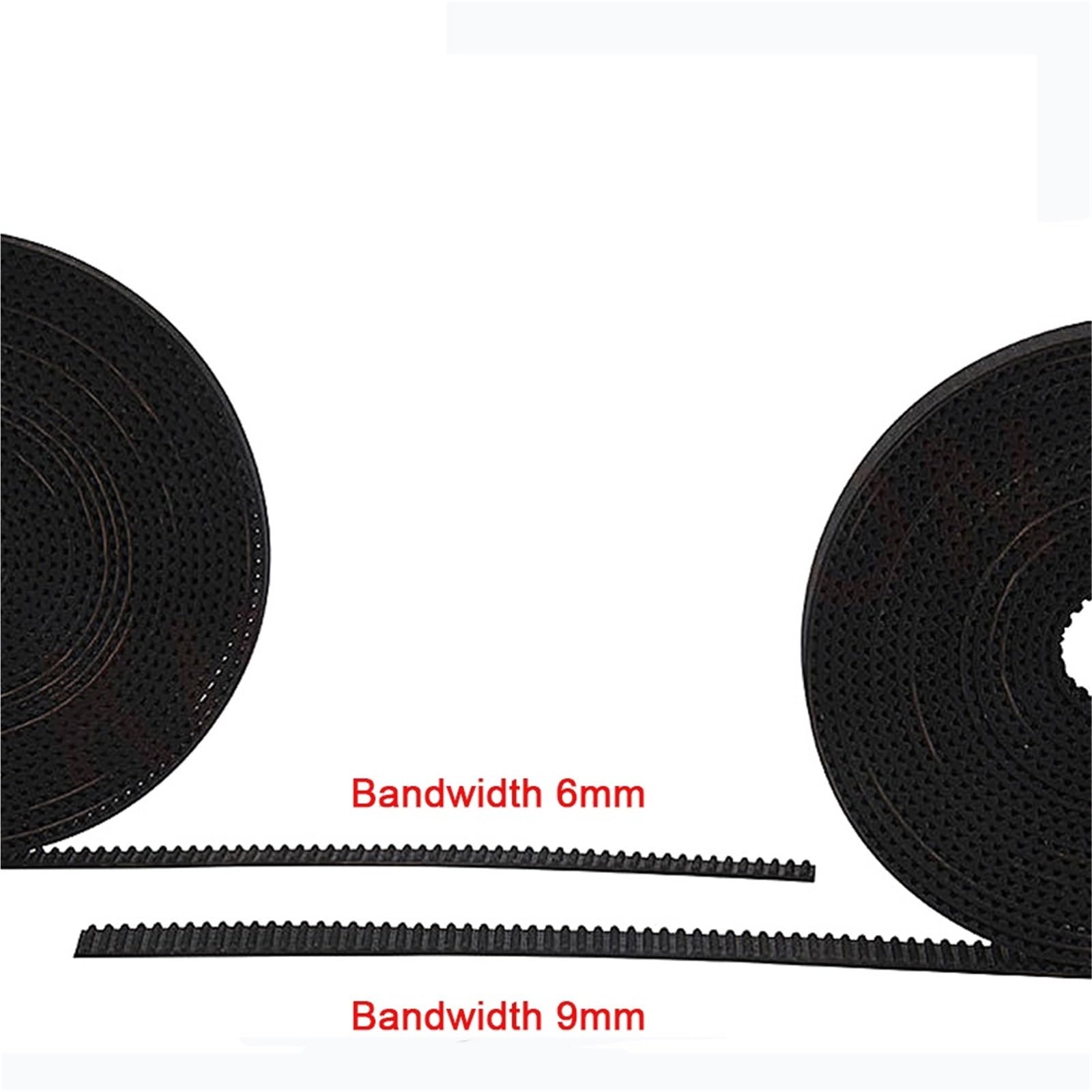 GT2 Zahnriemen breit 6 mm Gummi 2GT-6/2GT-9 mm kleines Spiel for 3D-Drucker 2GT Riemenscheibe(2 Meters,10mm)