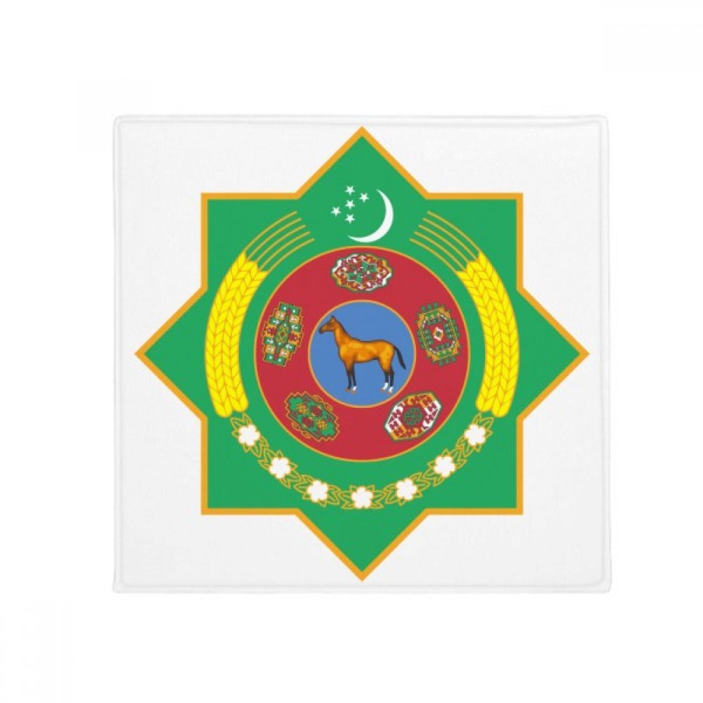 Tapis pour animal Turkménistan 80x80cm antidérapant tapis de sol cuisine multicolore pour chien