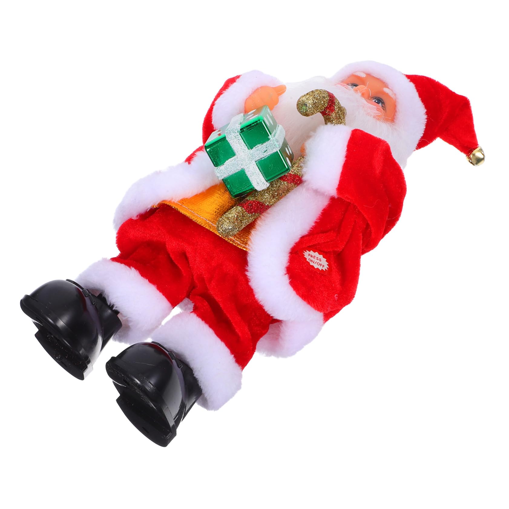 Juguete De Papá Noel Eléctrico con Música Articulaciones Móviles como Adorno Navideño Hogar
