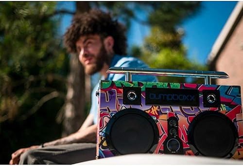 Miniatura 5 de Bumpboxx- Bluetooth Boombox Ultra  Boombox clásico con altavoz Bluetooth  altavoz Bluetooth recargable.