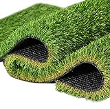 💎 Al medio ambiente: Mire como la hierba natural, que le proporciona el disfrute verde y césped durante todo el año. Fácil de ser cortado en cualquier tamaño, con un bajo mantenimiento.