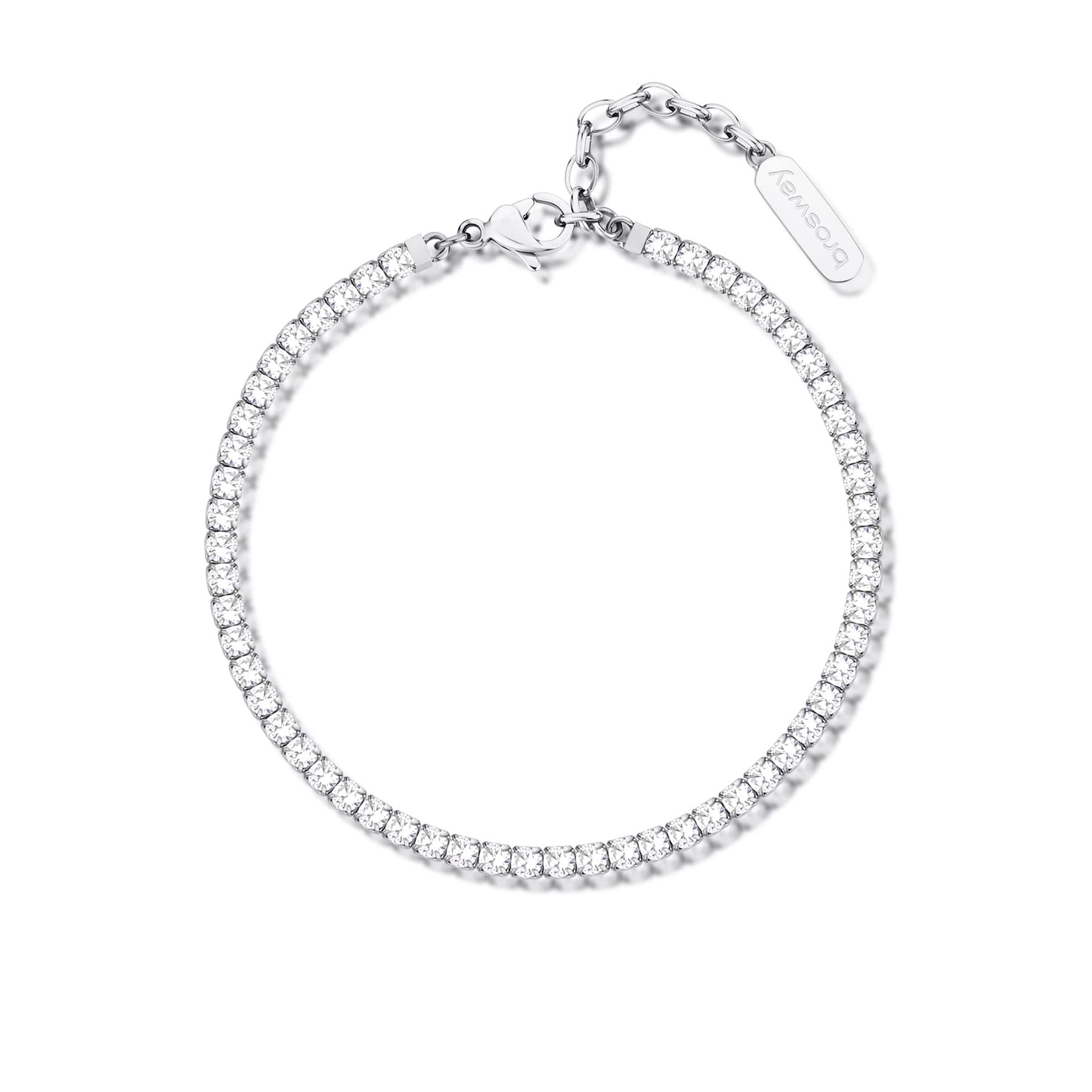 Bracciale Tennis Donna Brosway Collezione Desideri In Acciaio E Cubic Zirconia Bei081