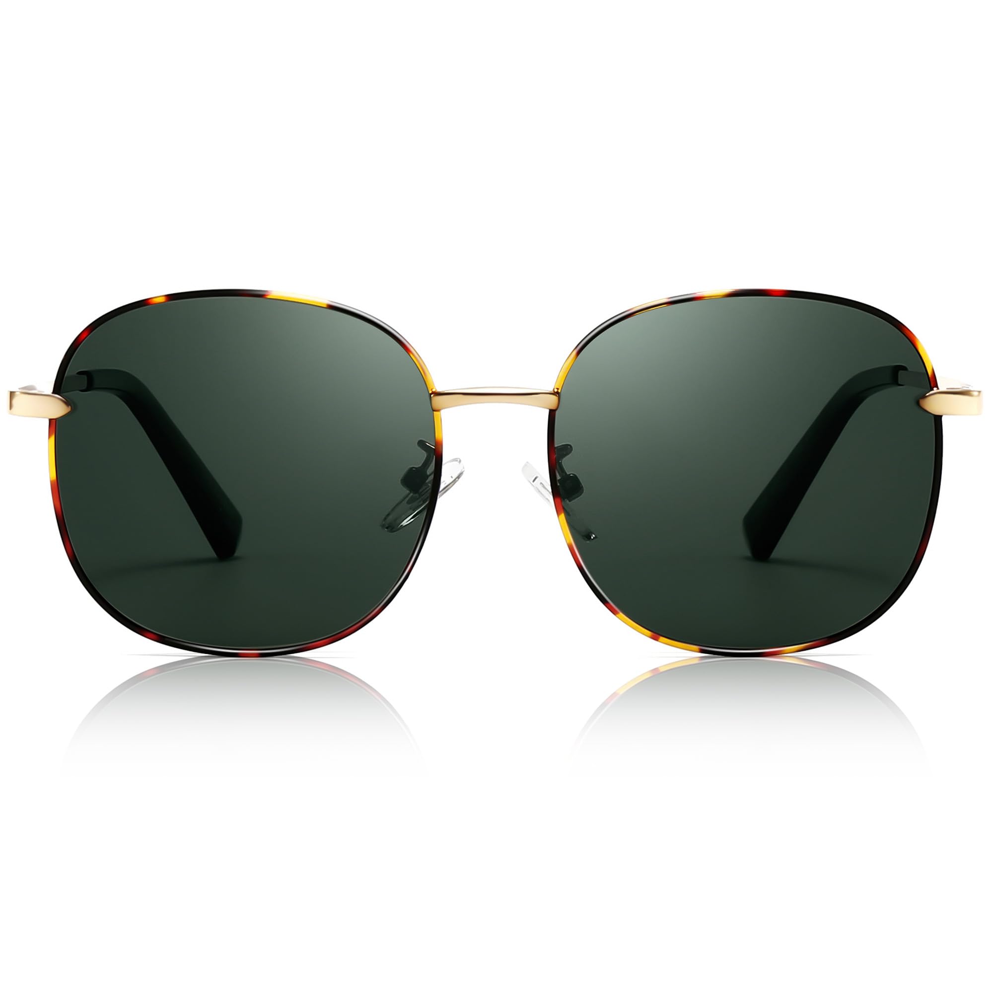 SUNGAIT Classic Square Frame Sunglasses for Women Men Trendy UV400 Protection Polarized Lightweight