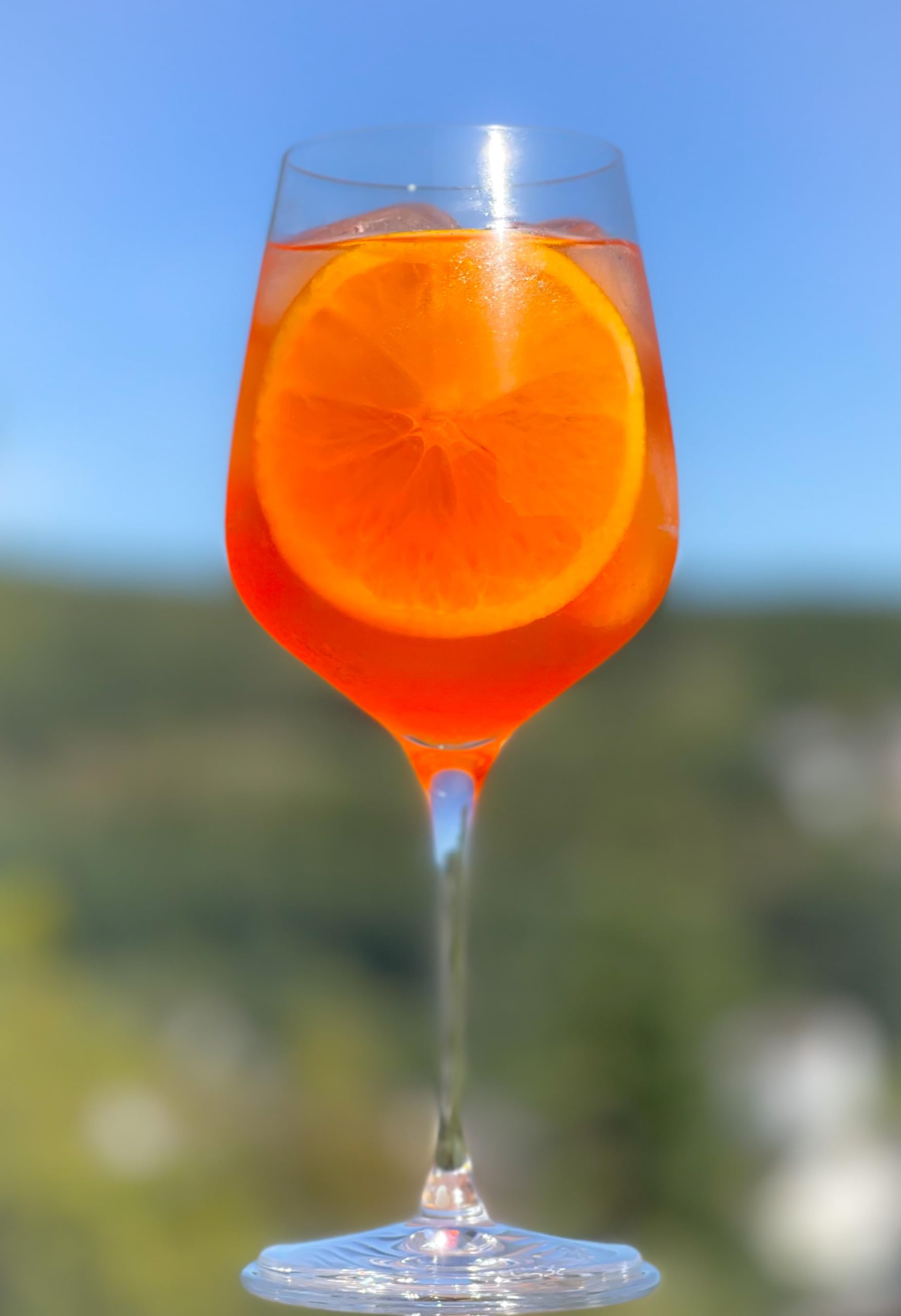 Topkapi Aperol Spritz - Set di 6 bicchieri da aperol in vetro professionale per Aperol Spritz, Lillet, Hugo, Amalfi, cocktail