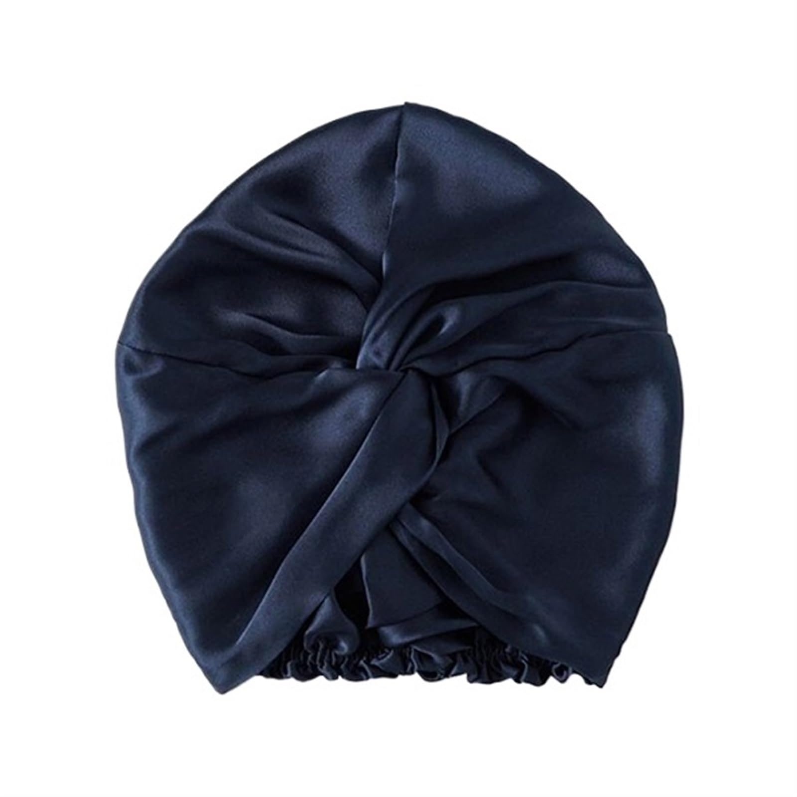 Gorro De Seda Para Dormir Gorro de noche seda morera pura for mujer, gorro for el cuidado del cabello, doble capa, 16 Momme con elástico en la cabeza