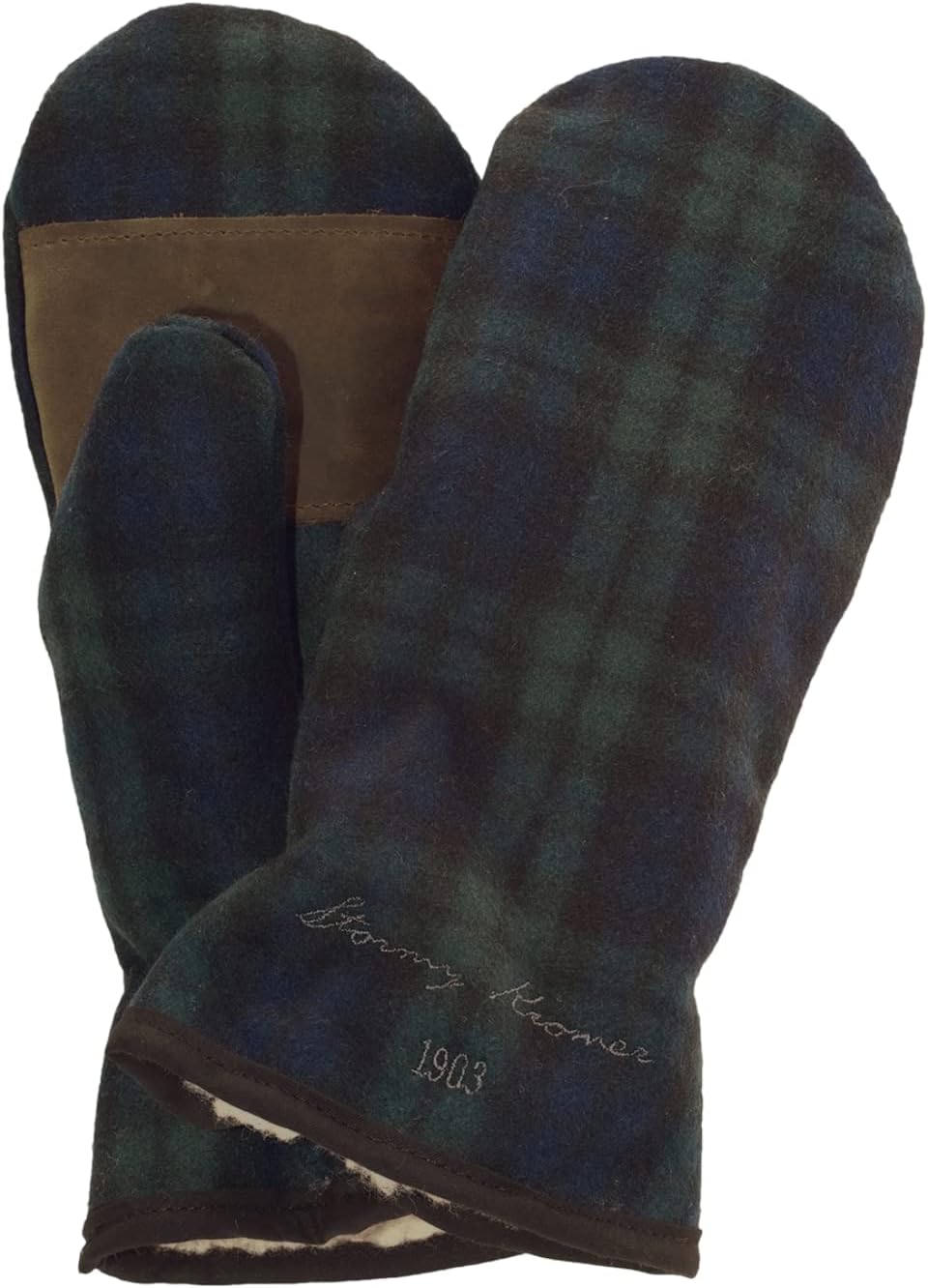 Stormy Kromer Ida’s Mittens, Eclipse/Dark Leather, Medium