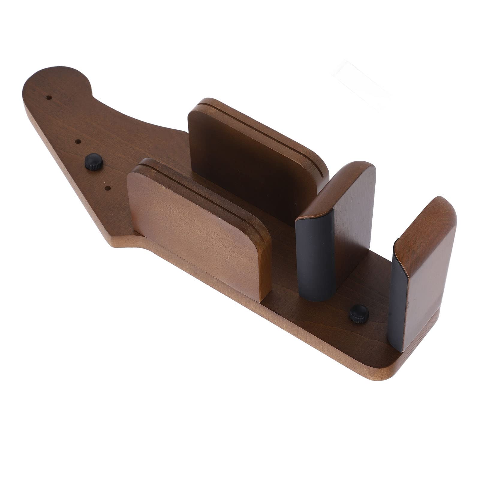 Soporte de Pared para Guitarra, Soporte Rústico Multifuncional de Madera Maciza para Guitarra, Forma Clásica de Cabezal, Vitrinas para bajo Eléctrico Acústico, Ukelele Mandolina