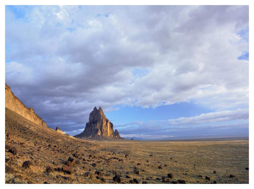 Artworks Italia Shiprock, el núcleo de basalto de un volcán extinto, Nuevo Papel Mexicano, 50 x 38 Pulgadas
