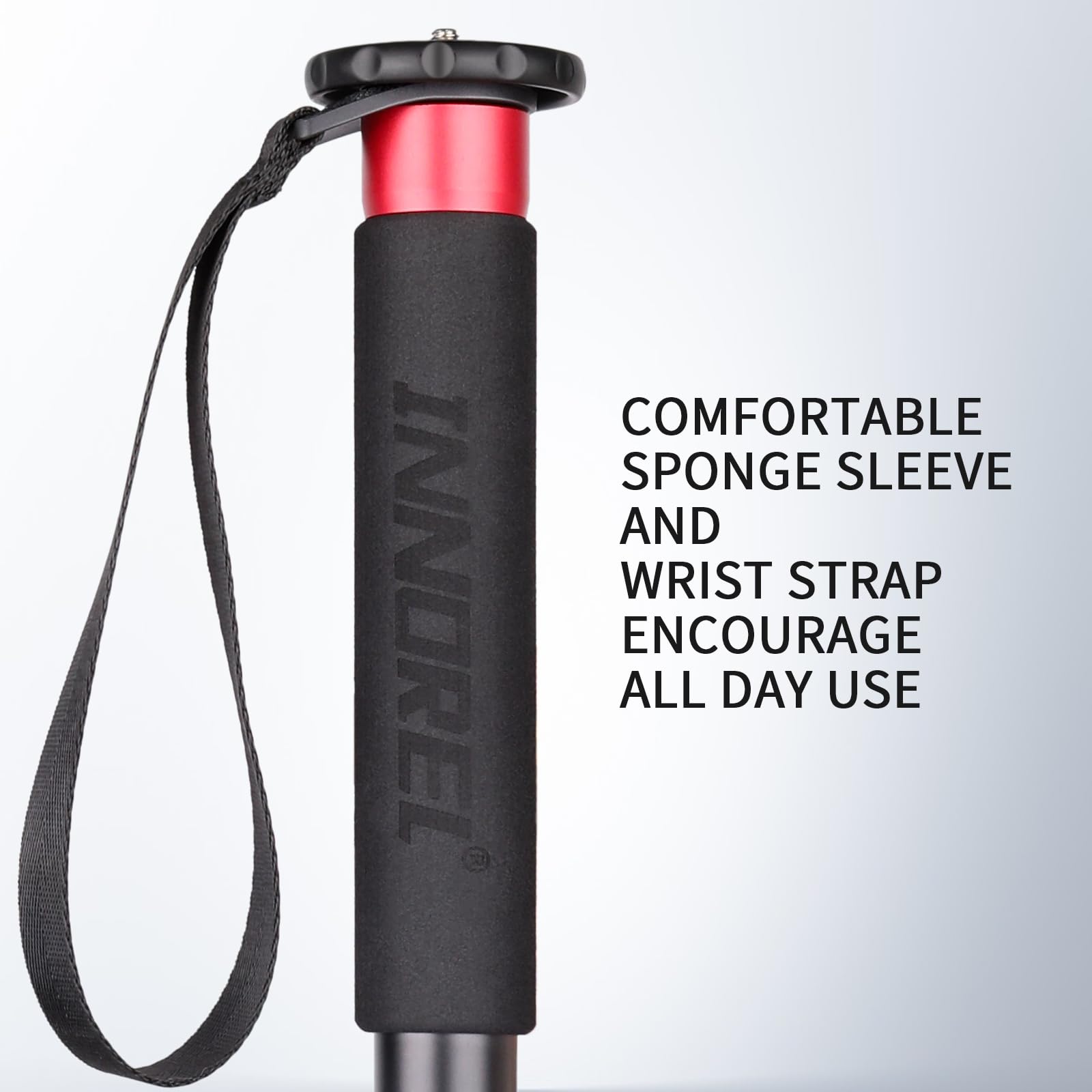 Innorel 66.9In 170Cm Camera Monopod Vm80A Aluminum Alloy Portable Compact Lightweight Travel Monopod With Fast Flip Lock For Canon Nikon Sony Dslr Camera Video Camcorder Dv Photography Load 33Lbs 15Kg 1