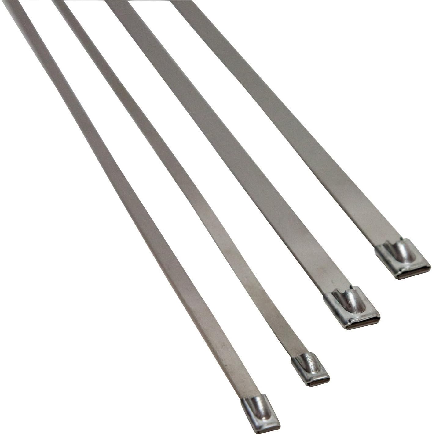 Heatshield Products 350021 Thermal-Tie 3/16" Wide x 20" Long Stainless Steel Locking Tie