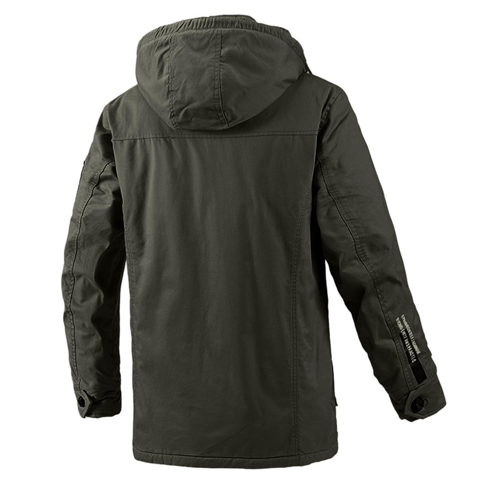 Giubbotto Invernale Uomo,Maniche lunghe e impermeabili giacca trench in cotone per uomo stile casual autunno-inverno chiusura con zip linea aderente tasche robuste e cuciture laterali