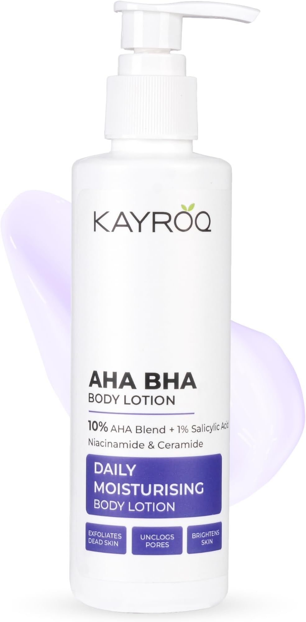 AHA BHA Body Lotion, 10% AHA + 1% Salicylic Acid, Daily Moisturising with Niacinamide & Ceramide