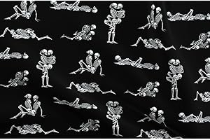 Fat Quarter Black Skull Fabric