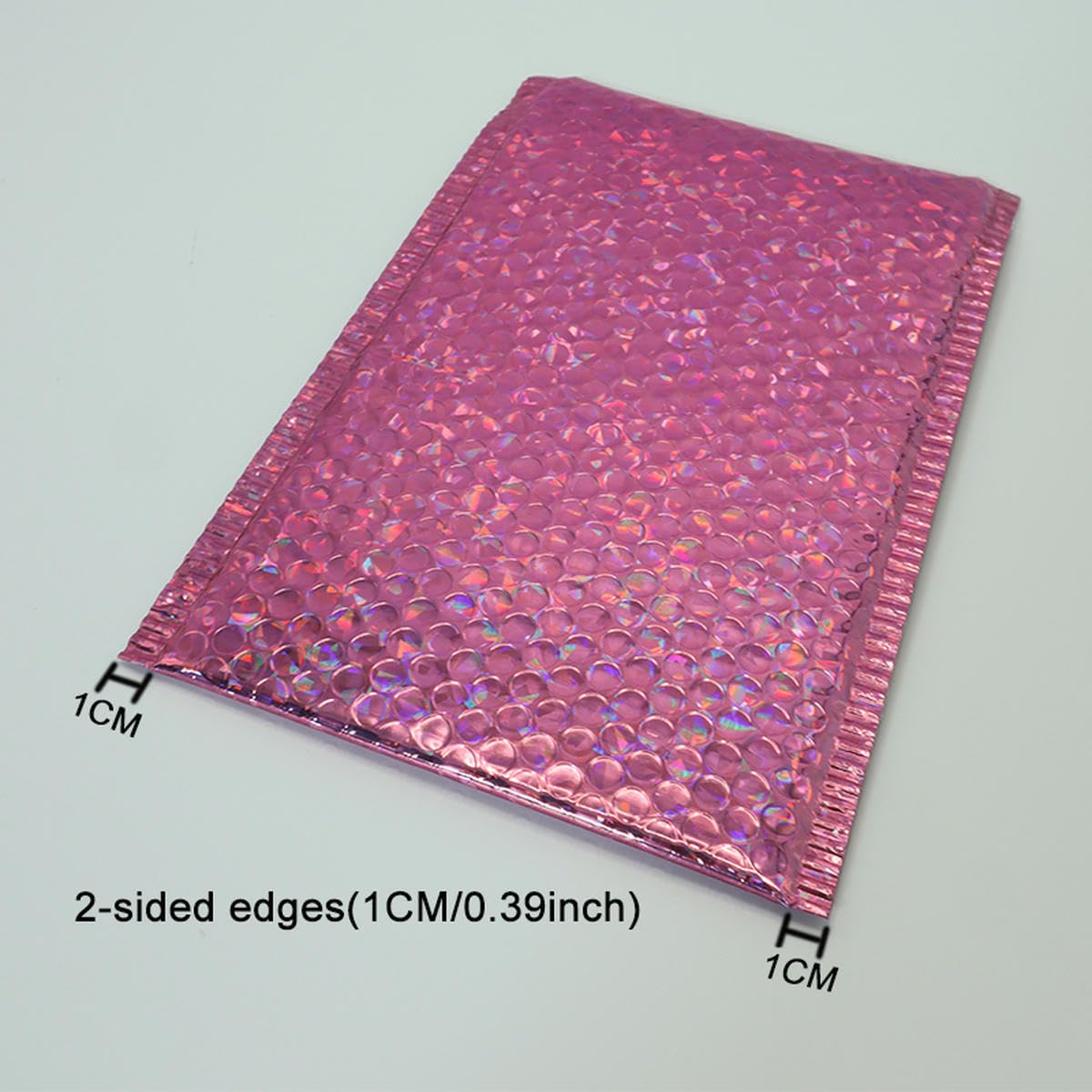10 szt. foliowa koperta bąbelkowa makijaż torby na prezenty glamour kolorowe opakowanie bąbelkowa koperta pocztowa wyściełana koperta wysyłkowa - róża-28 x 37 cm
