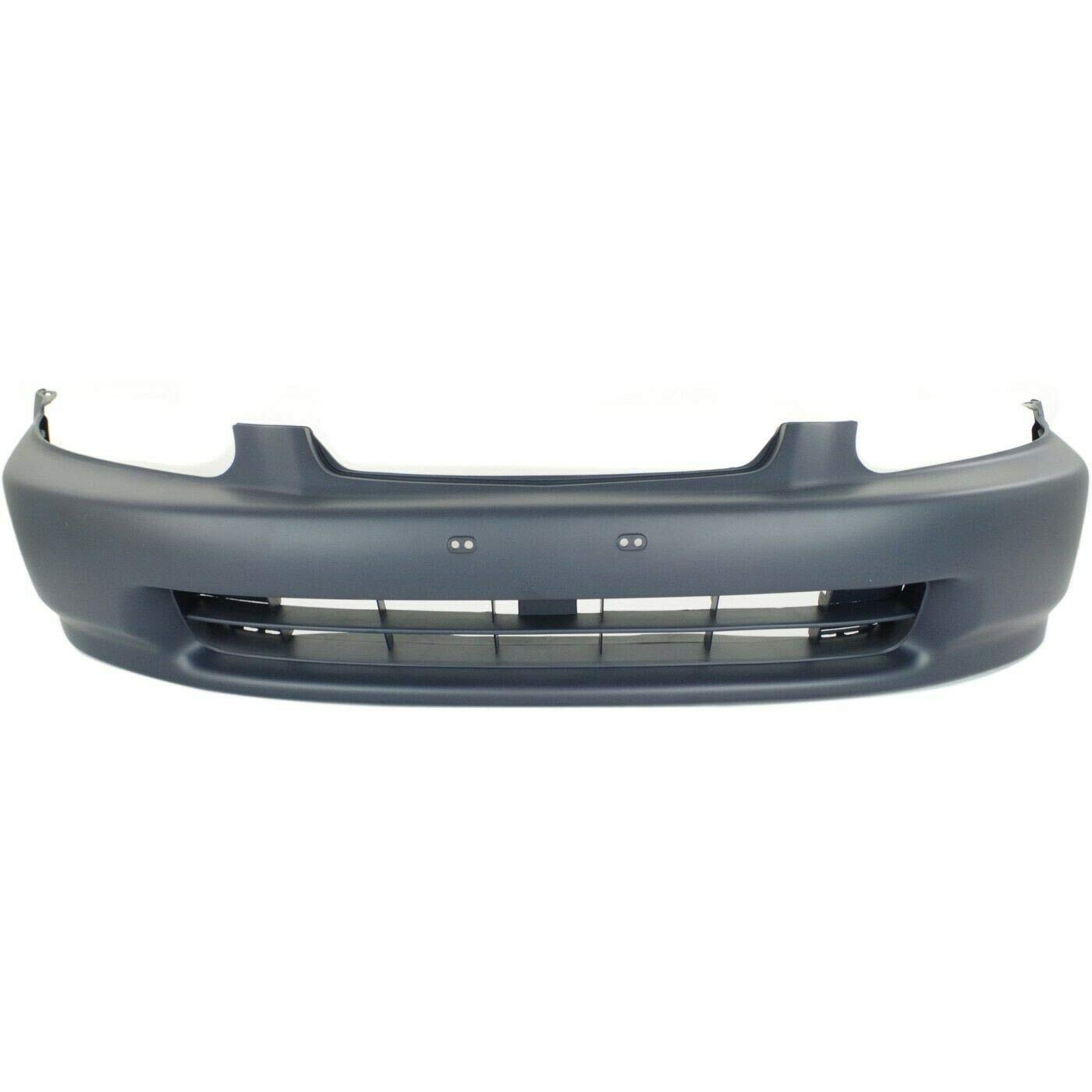FitParts Compatible with Front Bumper Cover Fascia 1996-1998 Honda Civic DX EX-R EX GX HX LX Si Sedan Coupe 96-98. New Primed Without Sensor Holes. HO1000172 04711S01A00ZZ