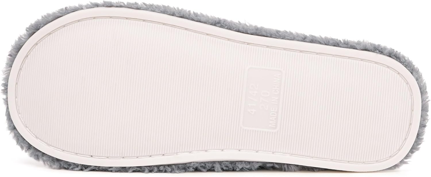 Dokela Men's Cozy Slippers Warm Fuzzy Slip On House Slippers for Men Indoor Memory Foam Anti-slip Shoes Lightweight Winter House Bedroom Shoes - Image 4