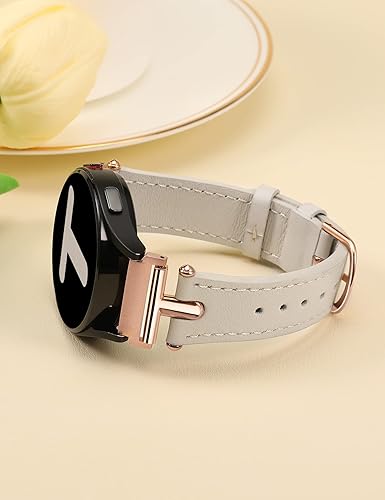 Miniatura 4 de Wearlizer Correa de cuero compatible con Samsung Galaxy Watch 7654 Band 1.575 in 1.732 inWatch 6 Classic 1.693 in 1.850 inWatch 5 Pro 1.772 inWatch