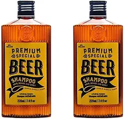 Shampoo para Cabelo e Barba QOD Premium Special BEER 220ml - 2 unidades