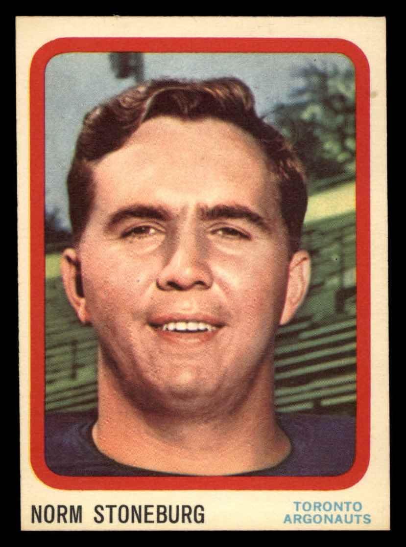 1963 Topps 71 Norm Stoneburgh Argonauts (Football Card